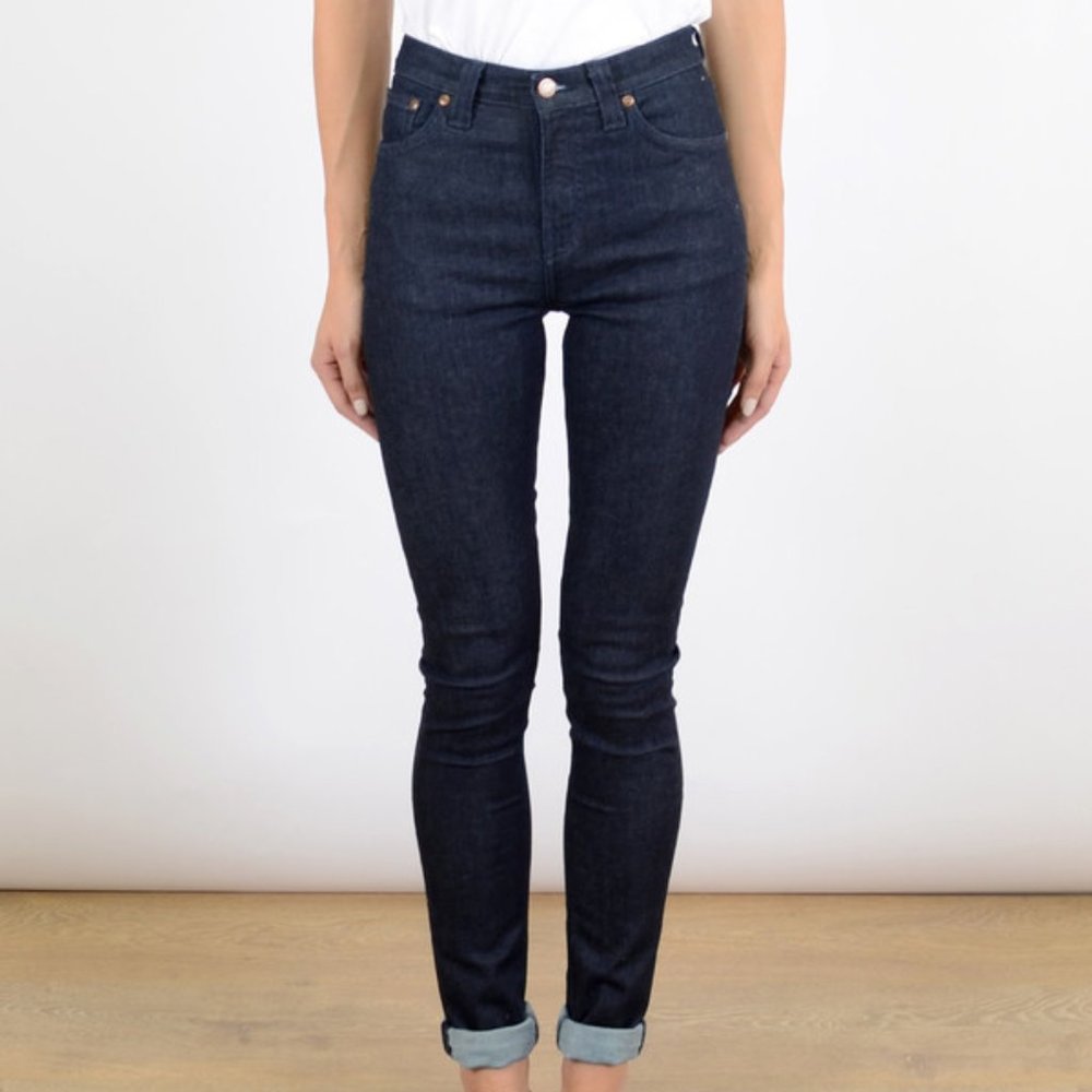 Nudie Jeans Pipe Led Dry Dark Navy